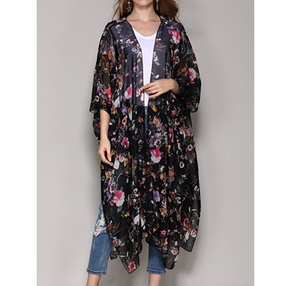 🌸FLORAL CHIFFON KIMONO🌸
